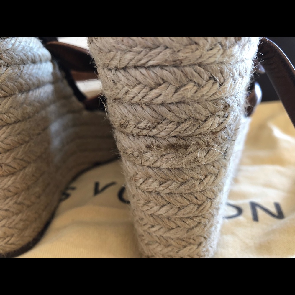 Louis Vuitton Wedges Sz.38.5 excellent condition - Picture 8 of 8